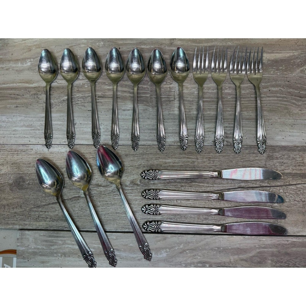 18 Japan National Stainless NST10  Flatware Forks Spoons